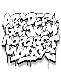 Alfabet-grafitti