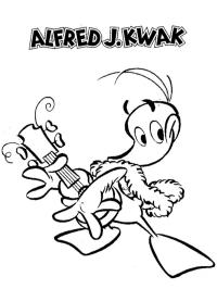 Alfred Kvakk med gitar