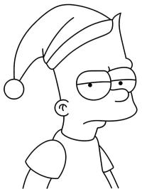 Bart Simpson med nisselue