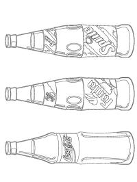 Cola, Fanta og Sprite i flaske