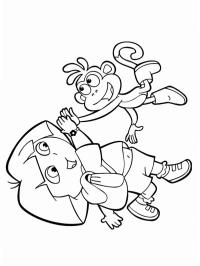 Dora og apen Boots leker