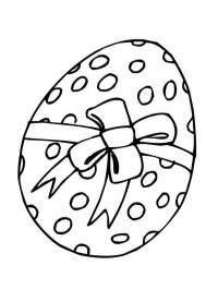 Egg pyntet med sløyfe