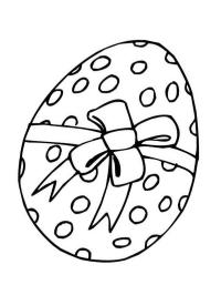 Egg pyntet med sløyfe