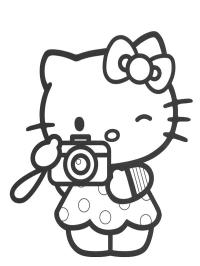 Hello Kitty tar bilde