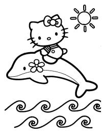Hello Kitty på delfin