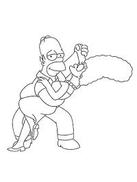 Homer og Marge Simpson danser