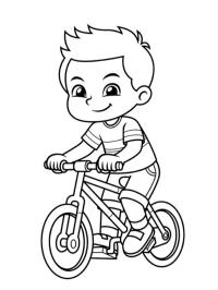 Gutt på sykkel