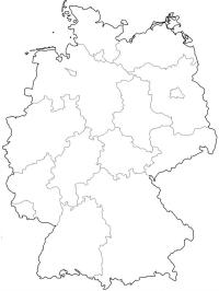 Kart over Tyskland