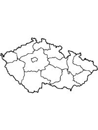 Kart over Tsjekkia