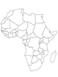 Kart over Afrika