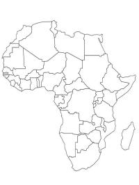Kart over Afrika