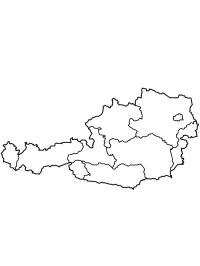 Kart over Østerrike
