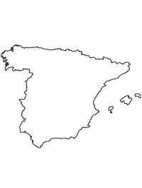 Kart over Spania
