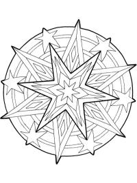 Julestjerne mandala