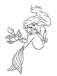 Krabben Sebastian og Prinsesse Ariel