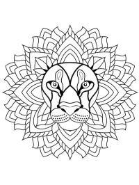 Løve mandala