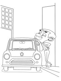 Mr Bean og mini-bil