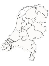 Kart over Nederland