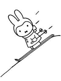 Miffy på ski