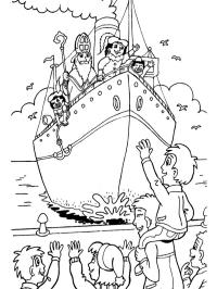 St. Nikolas i båten sin