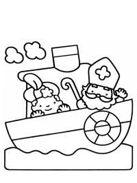 Svarteper og St. Nikolas på båten