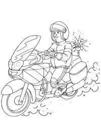 Politimann på motorsykkel