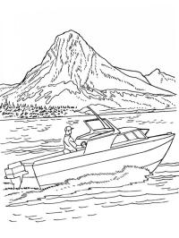 Motorbåt på vannet