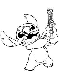 Stitch spiller gitar