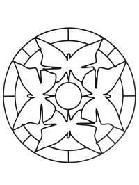 Sommerfugl mandala