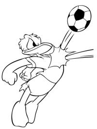 Donald Duck spiller fotball