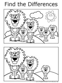 Finn forskjellene: Løve