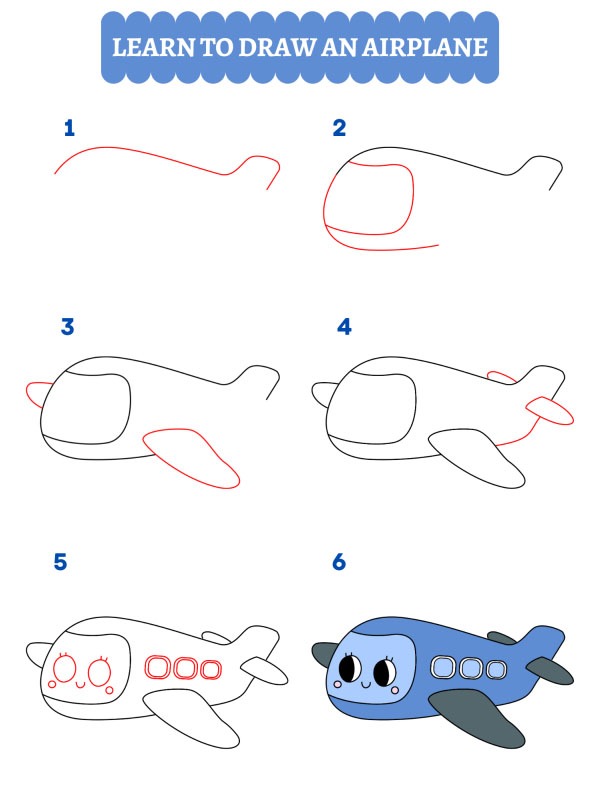 Hvordan tegner du et fly