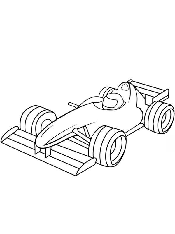 Formel 1 bil Fargeleggingsside Formel 1 bil Fargeleggingsside