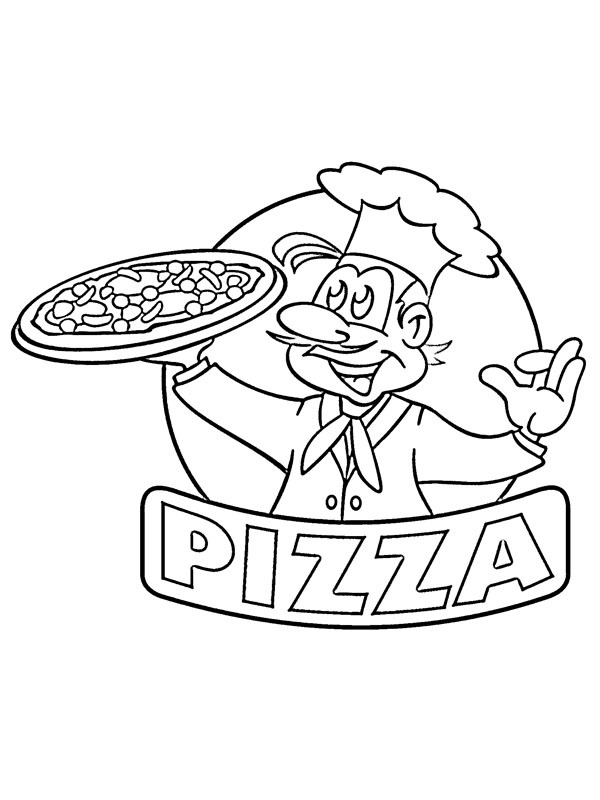 Pizza Fargeleggingsside Pizza Fargeleggingsside