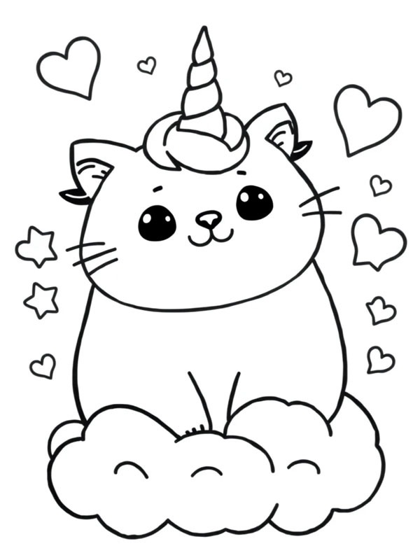 Pusheen Unicorn Fargeleggingsside Pusheen Unicorn Fargeleggingsside