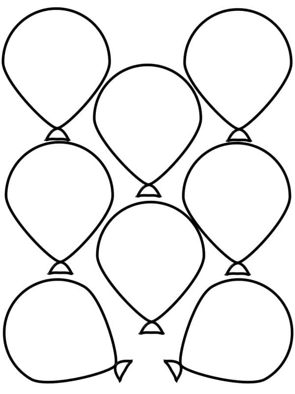 8 ballonger Fargeleggingsside 8 ballonger Fargeleggingsside