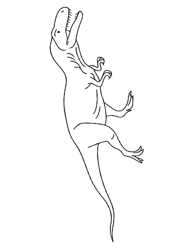 Allosaurus Fargeleggingsside Allosaurus Fargeleggingsside