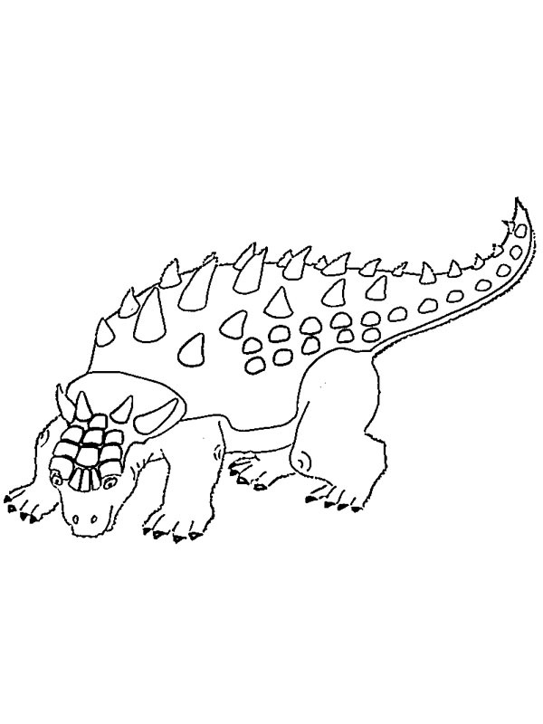 Ankylosaurus Fargeleggingsside Ankylosaurus Fargeleggingsside