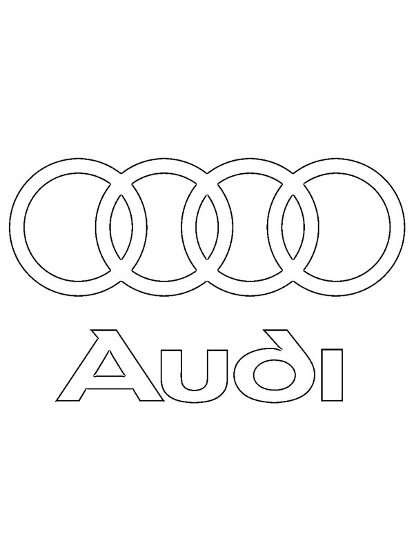 Audi logo Fargeleggingsside Audi logo Fargeleggingsside