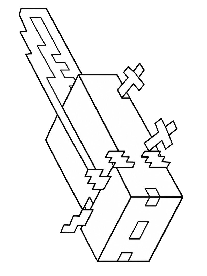 Axolotl (Minecraft) Fargeleggingsside Axolotl (Minecraft) Fargeleggingsside