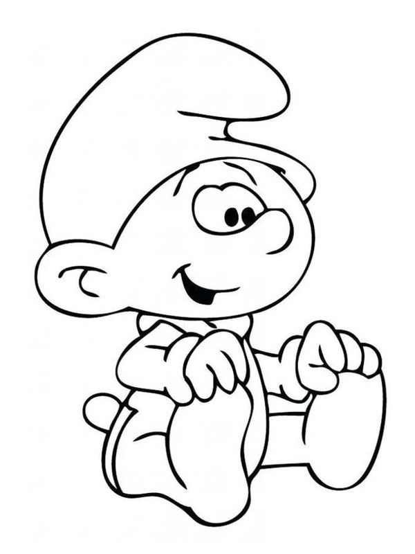 Babysmurf Fargeleggingsside Babysmurf Fargeleggingsside