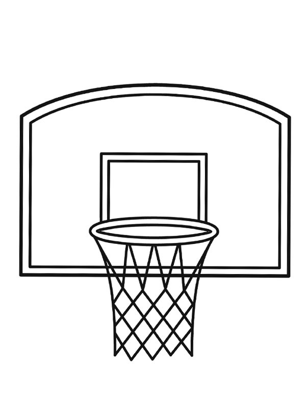 Basketball kurv Fargeleggingsside Basketball kurv Fargeleggingsside