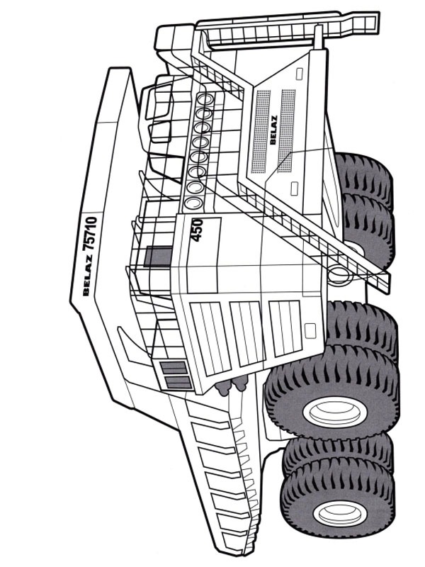 BelAZ 75710 Fargeleggingsside BelAZ 75710 Fargeleggingsside