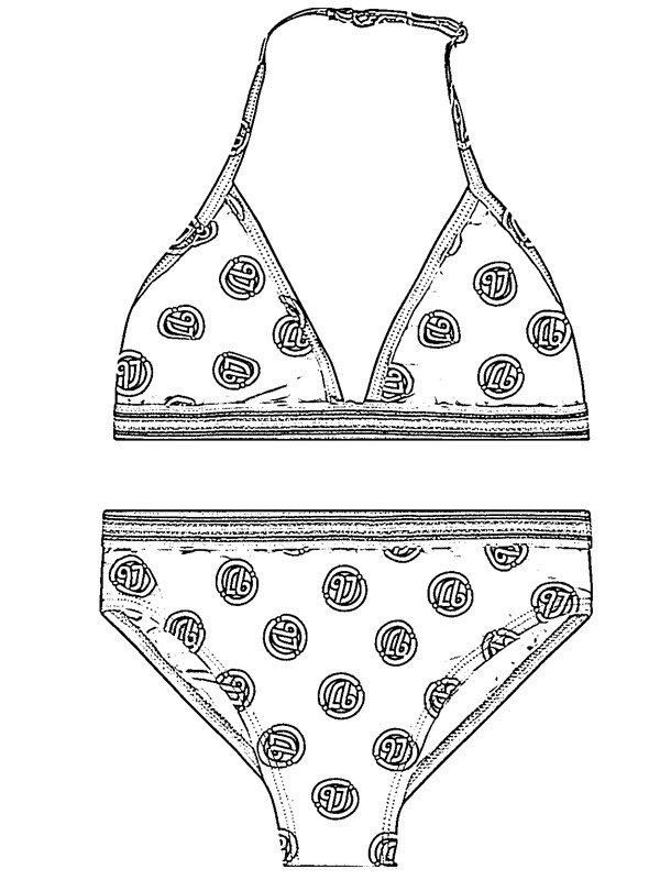 Bikini Fargeleggingsside Bikini Fargeleggingsside
