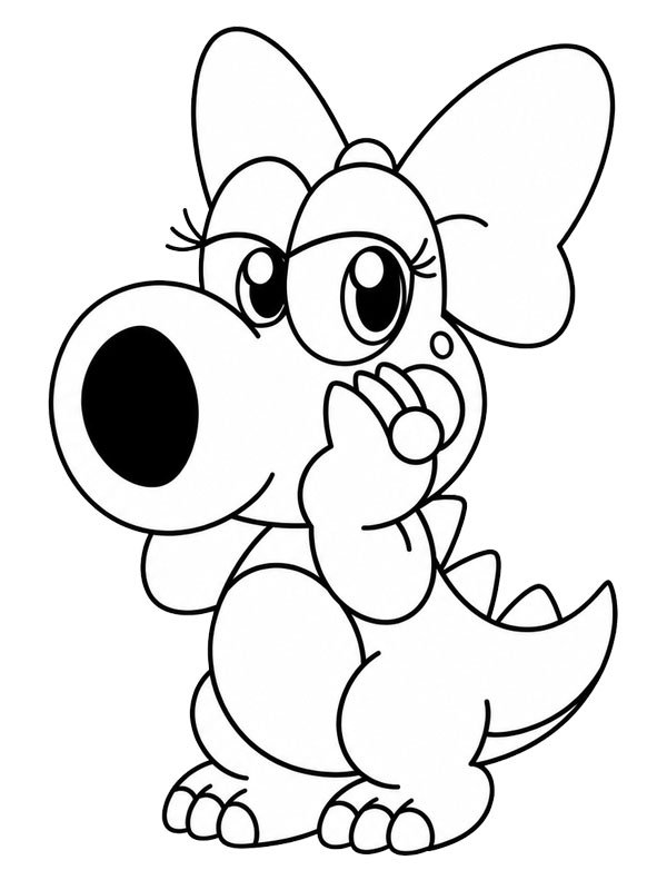 Birdo (Super Mario) Fargeleggingsside Birdo (Super Mario) Fargeleggingsside