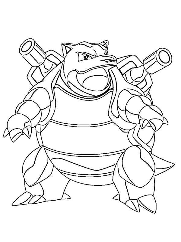 Blastoise (Pokémon) Fargeleggingsside Blastoise (Pokémon) Fargeleggingsside