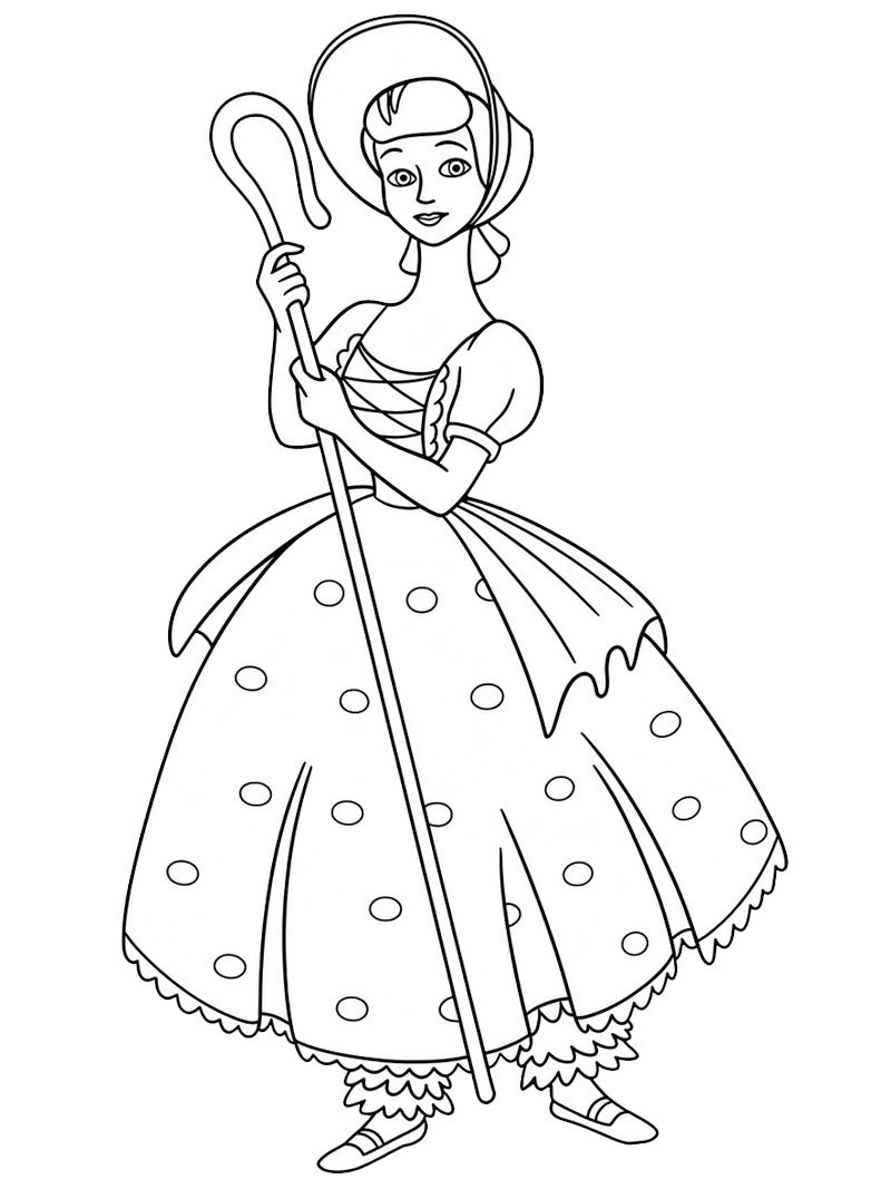Bo Peep (Toy Story) Fargeleggingsside Bo Peep (Toy Story) Fargeleggingsside