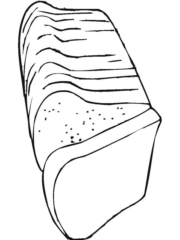 Brød Fargeleggingsside Brød Fargeleggingsside