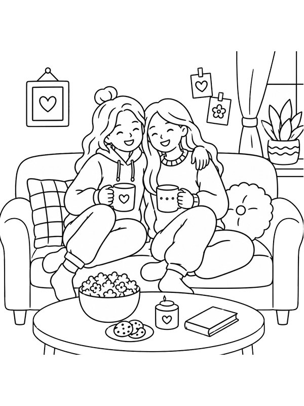Cozy BFF Fargeleggingsside Cozy BFF Fargeleggingsside