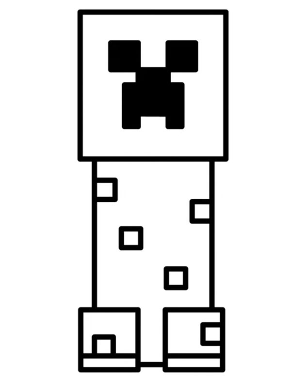 Creeper Minecraft Fargeleggingsside Creeper Minecraft Fargeleggingsside